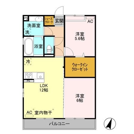 コンフォートヒルの物件間取画像